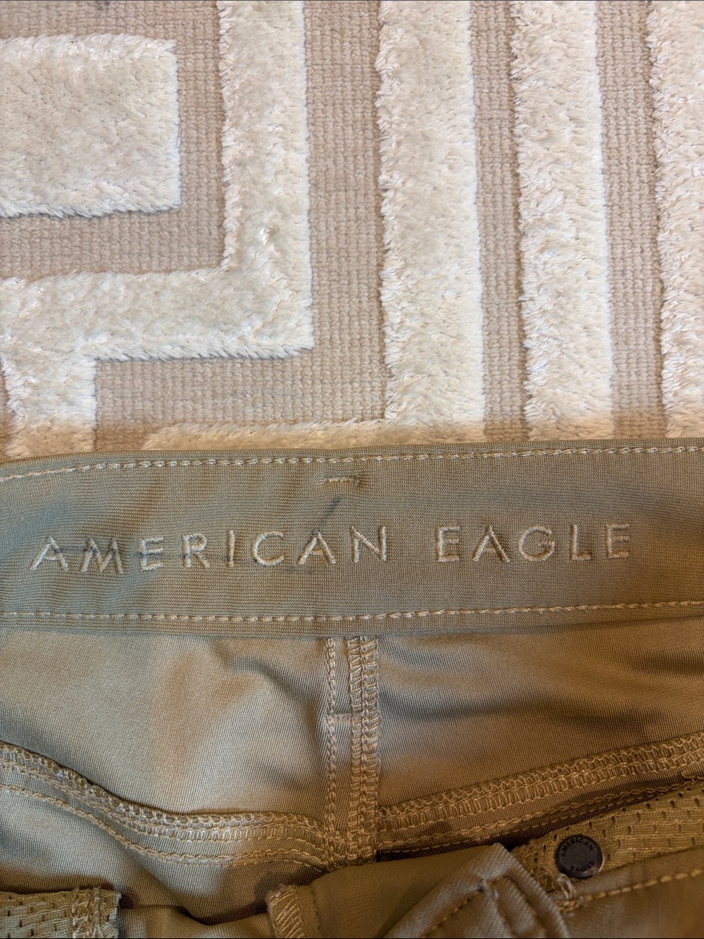 American Eagle Outfitters Olive-Tan Slim Chinos - Picture 2 of 5